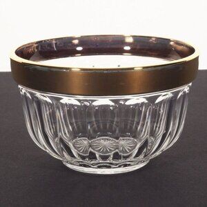 Gold Trim Candy Dish Dessert Bowl  Baroque Small 2-3/4" x 4-1/4"